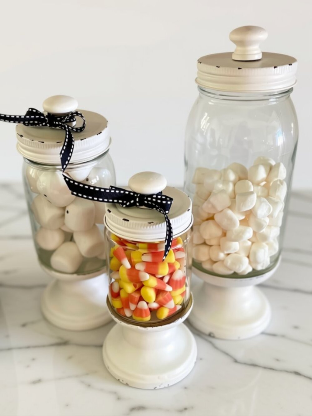 Distressed Apothecary Glass Canisters